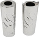 Drag Specialties Fork Slider Flame Covers +2" Chrome - Part #04110149 - Hogparts UK