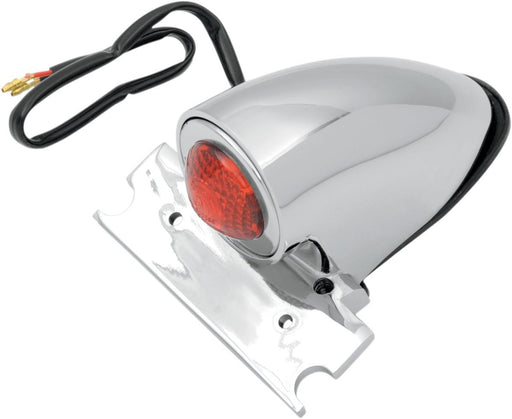 Drag Specialties Taillight Chopper Chrome With License Plate Mount - Part #20100602 - Hogparts UK