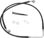 Drag Specialties Front Brake Line Black Vinyl Coated Stainless Steel - Part #17412586 - Hogparts UK