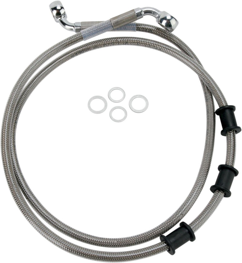Drag Specialties Front Brake Line Stainless Steel Extended 2" - Part #17412841 - Hogparts UK