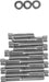 Drag Specialties Chrome Socket-Head Cam Cover Bolt Kit Knurled - Part #DS190768 - Hogparts UK