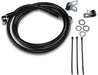 Drag Specialties Front Brake Line Black Vinyl Coated Stainless Steel Extended 10" - Part #17412555 - Hogparts UK