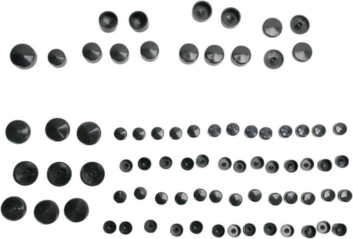 Drag Specialties Bolt Cover Kit Standard Black - Part #24010713 - Hogparts UK
