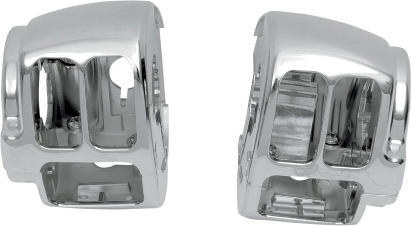 Drag Specialties Switch Housing Left/Bottom Chrome - Part #06160150 - Hogparts UK