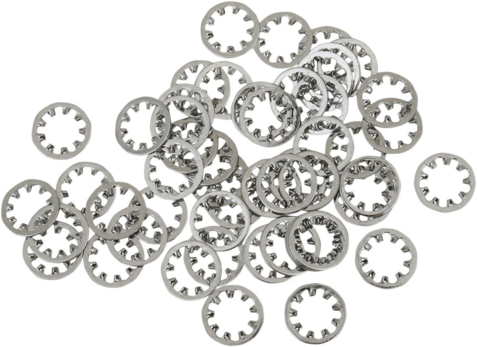 Drag Specialties Internal Star Washer Kit Chrome 1/4" - Part #DS190506 - Hogparts UK