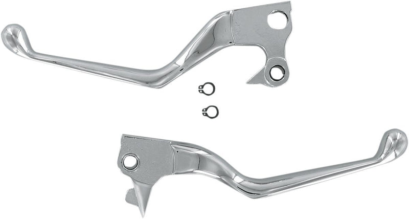 Drag Specialties Lever Set Wide Blade Chrome - Part #06100127 - Hogparts UK