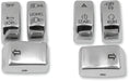 Drag Specialties Switch Cap Kit Chrome - Part #06160152 - Hogparts UK