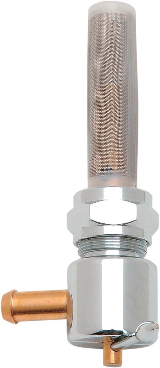 Drag Specialties Fuel Petcock Round 5/16" Inward Chrome - Part #07050117 - Hogparts UK