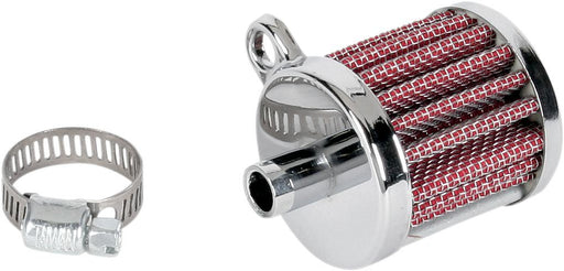 Drag Specialties Mini Crankcase Vent Filter 1.5" Chrome - Part #21100322 - Hogparts UK