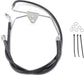 Drag Specialties Front Brake Line Black Vinyl Coated Stainless Steel Extended 8" - Part #17412518 - Hogparts UK