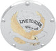 Drag Specialties Live To Ride Derby Cover Gold 5-Hole - Part #11070158 - Hogparts UK