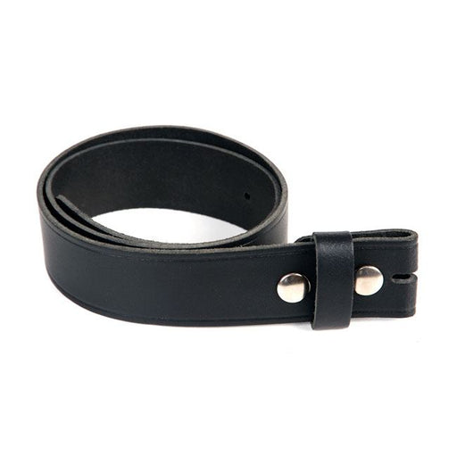 LEATHER BELT WITHOUT BUCKLE BLACK - <br><br>Part #545621 - hogparts-uk.myshopify.com