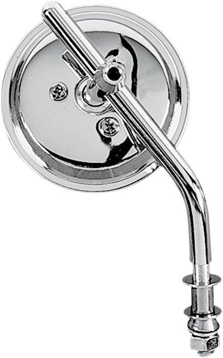 Drag Specialties Mirror Round 3" W/ Adjustable Stem Chrome - Part #DS302051 - Hogparts UK