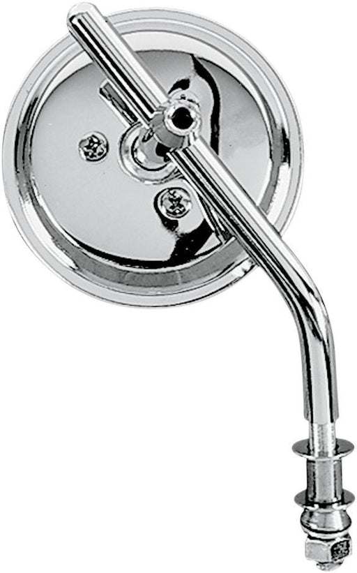 Drag Specialties Mirror Round 3" W/ Adjustable Stem Chrome - Part #DS302051 - Hogparts UK