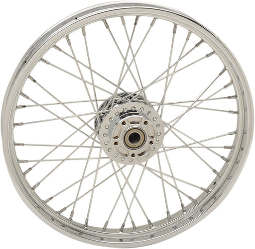 Drag Specialties Wheel 40 Spoke 21" X 2.15" Front Chrome - Part #02030623 - Hogparts UK
