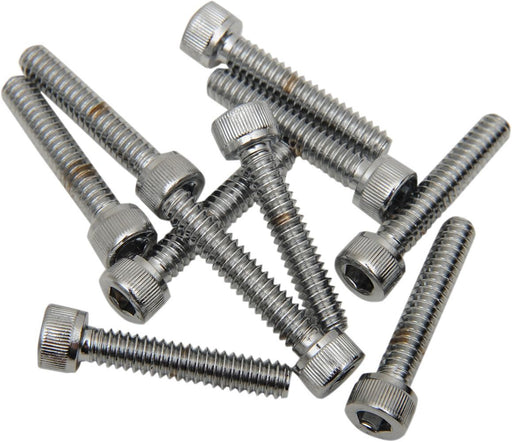Drag Specialties Socket-Head Bolt 10-24X1.25 Knurled Chrome - Part #DS190591 - Hogparts UK
