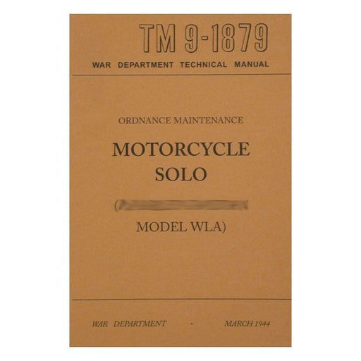 SERVICE MANUAL, ORDENANCE MAINT WLA SOLO - WLA SOLO<br><br>Part #903214 - hogparts-uk.myshopify.com