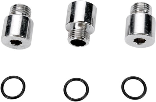 Drag Specialties Chrome Socket-Head Oil Pump Plug Knurled - Part #DS190783 - Hogparts UK