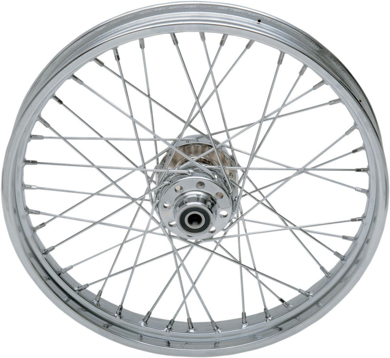 Drag Specialties Front Wheel 21X2.15 Single-Disc Chrome - Part #02030411 - Hogparts UK
