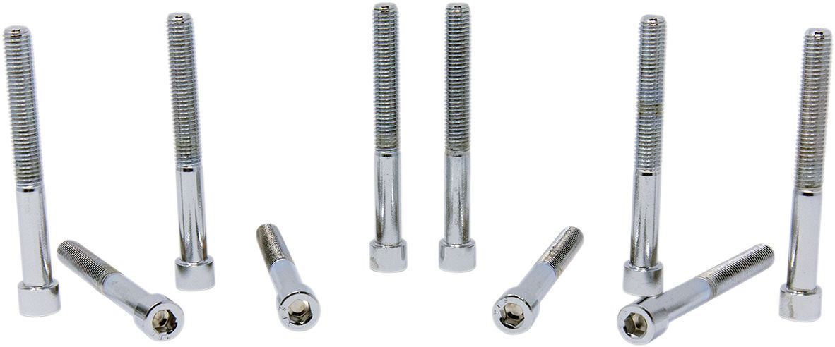 Drag Specialties Socket-Head Bolt 1/4-28X2.25 Smooth Chrome - Part #DS190567S - Hogparts UK