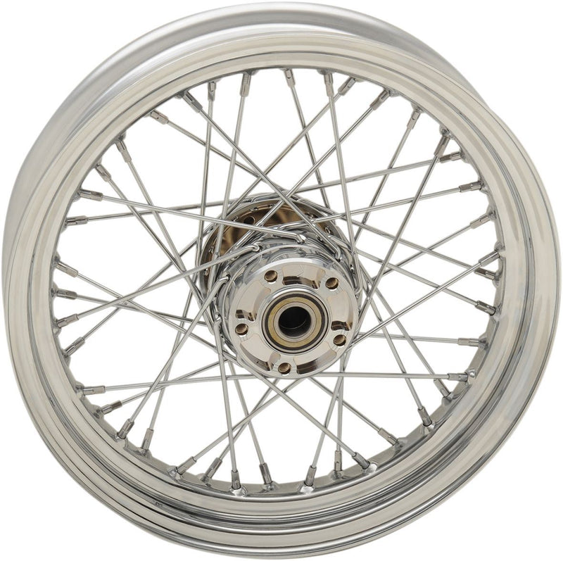 Drag Specialties Wheel Rear 40 Spoke 16" X 3" Chrome - Part #02040524 - Hogparts UK