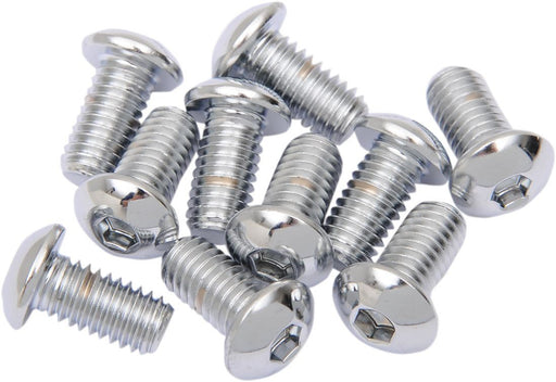 Drag Specialties Button-Head Bolt 3/8-16X0.75 Chrome - Part #DS190842 - Hogparts UK