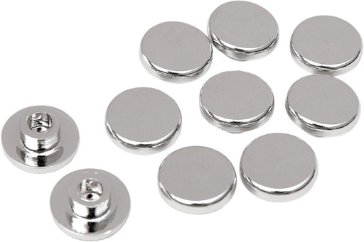 Drag Specialties Chrome Button-Style Socket-Head Allen Bolt Cover 1/4" - Part #24020113 - Hogparts UK