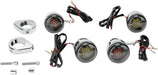Drag Specialties Turn Signal Kit Deuce Red/Amber Led Smoke Lens - Part #20200275 - Hogparts UK