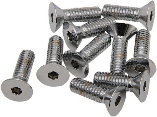 Drag Specialties Flat-Head Bolt 5/16-18X1.25 Chrome - Part #DS192366 - Hogparts UK
