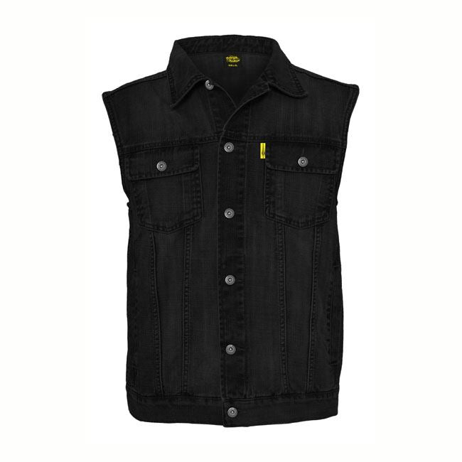 MCS DENIM VEST, BLACK - MALE EU SIZE M<br><br>Part #300074 - hogparts-uk.myshopify.com