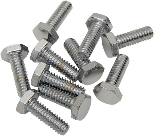 Drag Specialties Hex-Head Bolt 1/4-20X0.675 Chrome - Part #DS190601 - Hogparts UK