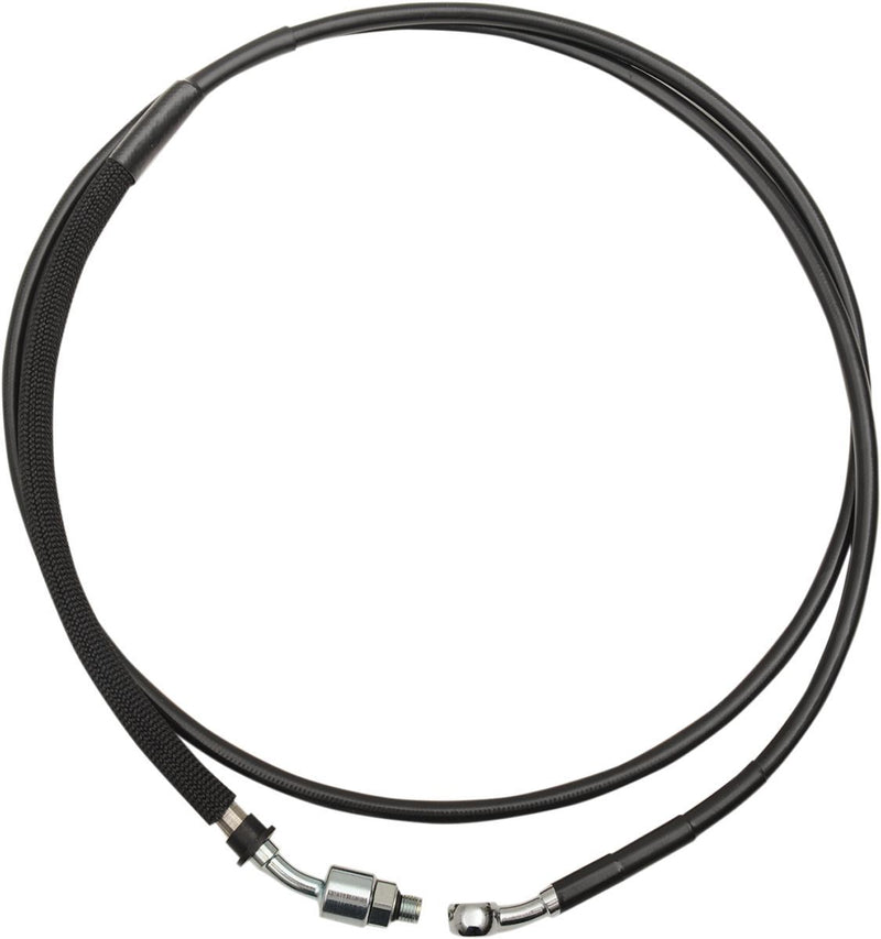 Drag Specialties Clutch Line Black Vinyl Coated Stainless Steel Hydraulic - Part #06610002 - Hogparts UK