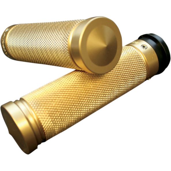 Accutronix  Grips Handlebar Knurled Fly-By-Wire Brass - Part #105784 - Hogparts UK