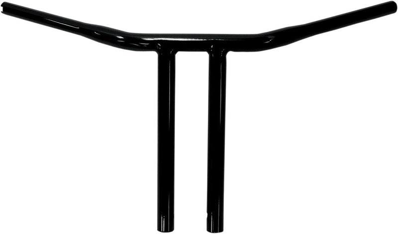 Drag Specialties Gloss Black 1 1/4" Buffalo 12" T-Bar - Part #06012749 - Hogparts UK