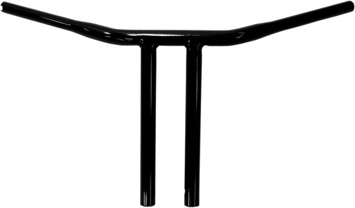 Drag Specialties Gloss Black 1 1/4" Buffalo 12" T-Bar - Part #06012749 - Hogparts UK