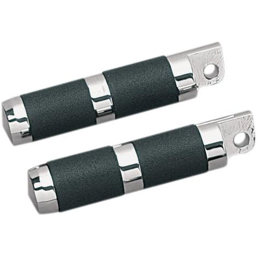 Accutronix  Foot Pegs Rubber Folding Chrome - Part #136366 - Hogparts UK