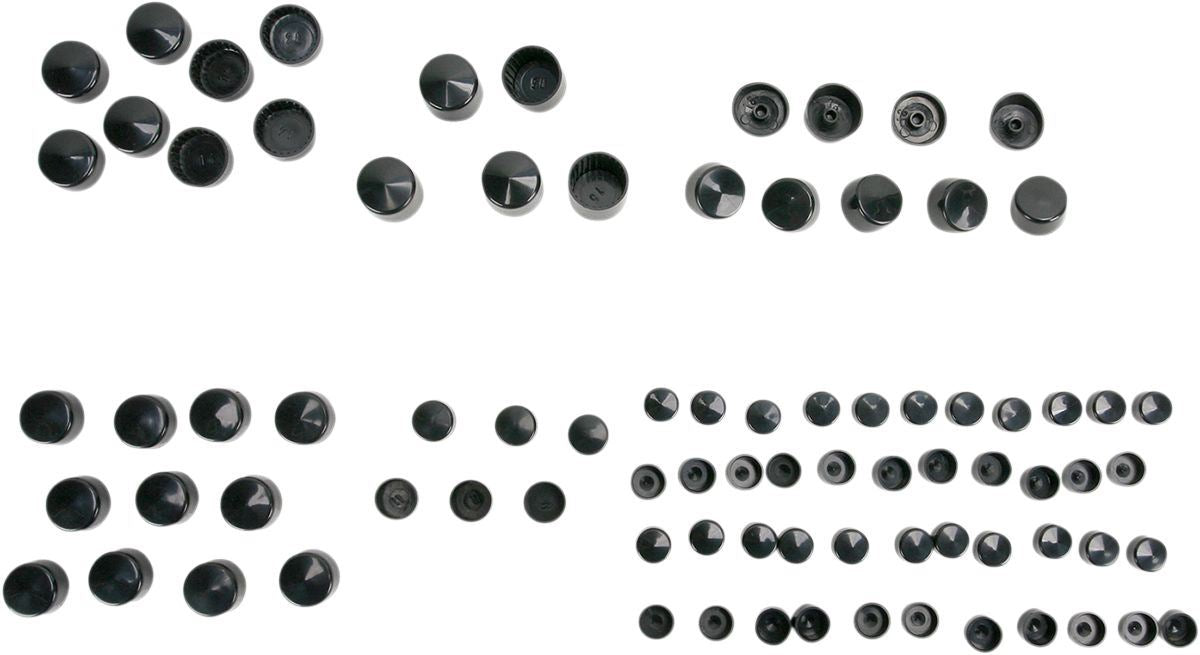 Drag Specialties Bolt Cover Kit Standard Black - Part #24010703 - Hogparts UK