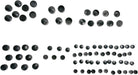 Drag Specialties Bolt Cover Kit Standard Black - Part #24010703 - Hogparts UK