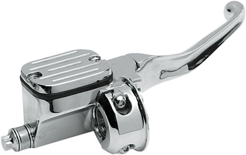 Drag Specialties Handlebar Master Cylinder 9/16" Bore Cut-Down Chrome - Part #19144012 - Hogparts UK