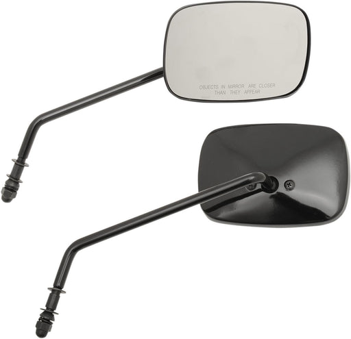 Drag Specialties Mirrors Oem-Style Rectangular Long Black - Part #06400983 - Hogparts UK