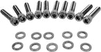 Drag Specialties Black Chrome Socket-Head Cam Cover Bolt Kit Knurled - Part #24010572 - Hogparts UK