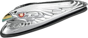Drag Specialties Chrome Eagle Head W/ Lighted Eyes Small Front Fender Ornament - Part #DS287555 - Hogparts UK