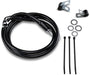 Drag Specialties Front Brake Line Black Vinyl Coated Stainless Steel Extended 4" - Part #17412552 - Hogparts UK