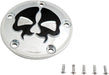 Drag Specialties Cover Points 5-Hole Split Skull Chrome - Part #09401612 - Hogparts UK