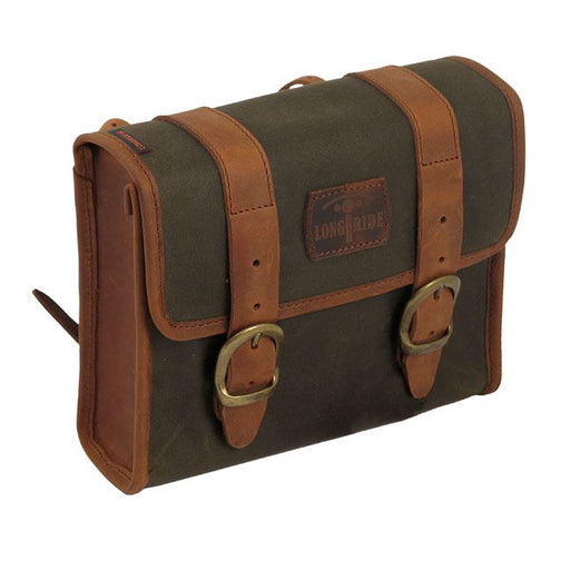 MINI SADDLEBAG, WAXED COTTON - <br><br>Part #986005 - hogparts-uk.myshopify.com