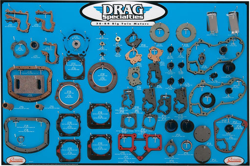 Gasket, Seal and O-Ring Display for Big Twin Motors - Part #09340275 - Hogparts UK