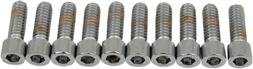 Drag Specialties Socket-Head Bolt 1/4-20X0.75 Smooth Chrome - Part #DS190535S - Hogparts UK
