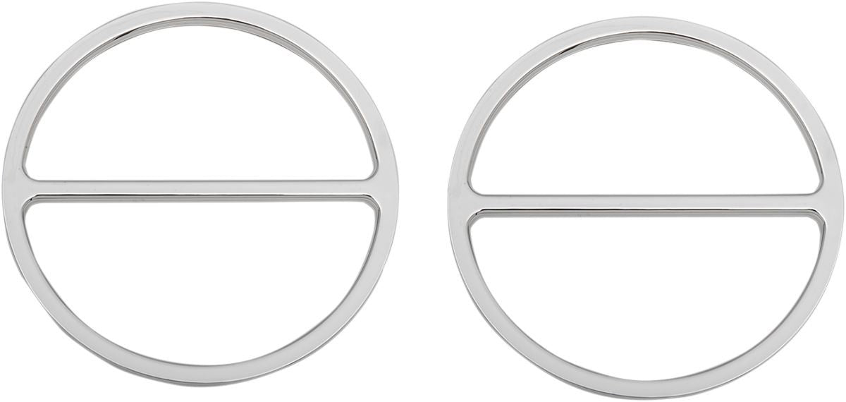 Drag Specialties Speaker Accents Front Chrome - Part #44050426 - Hogparts UK