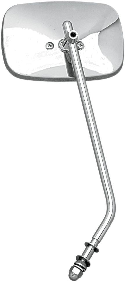 Drag Specialties Mirror Rectangular 3.5"X5" W/ Adjustable Long Stem Chrome - Part #DS302110 - Hogparts UK