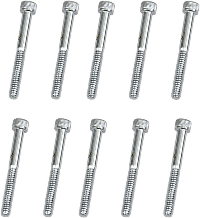 Drag Specialties Socket-Head Bolt 10-24X1.75 Knurled Chrome - Part #DS190593 - Hogparts UK